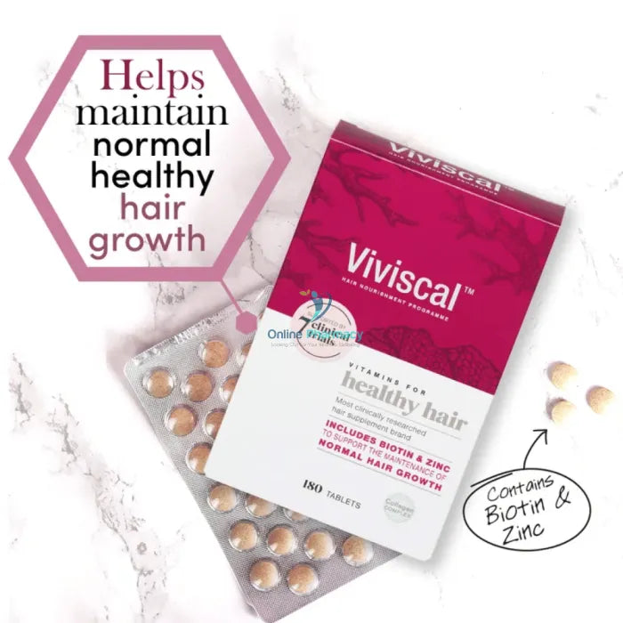 Viviscal Max Strength Hair Growth Supplements - 60 Tabs Vitamins &