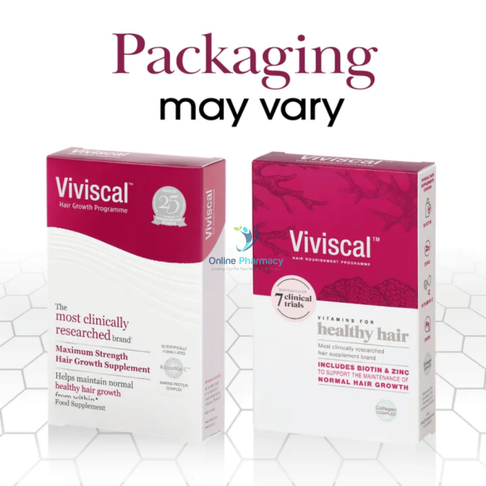 Viviscal Max Strength Hair Growth Supplements Value Pack - 180 Tabs Vitamins &