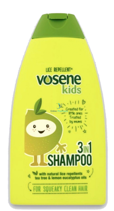 Vosene Kids 3 In 1 Conditioning Lice Repellent Shampoo Headlice
