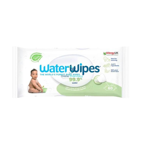 WaterWipes Biodegradable Baby Wipes - 60 Pack - OnlinePharmacy