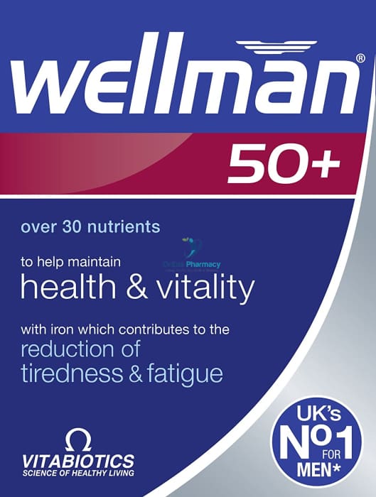 Wellman 50+ Multivitamins - 30 Tabs - OnlinePharmacy