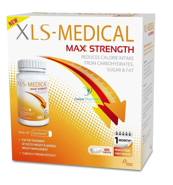 XLS Medical Max Strength Tablets - 120 Pack - OnlinePharmacy