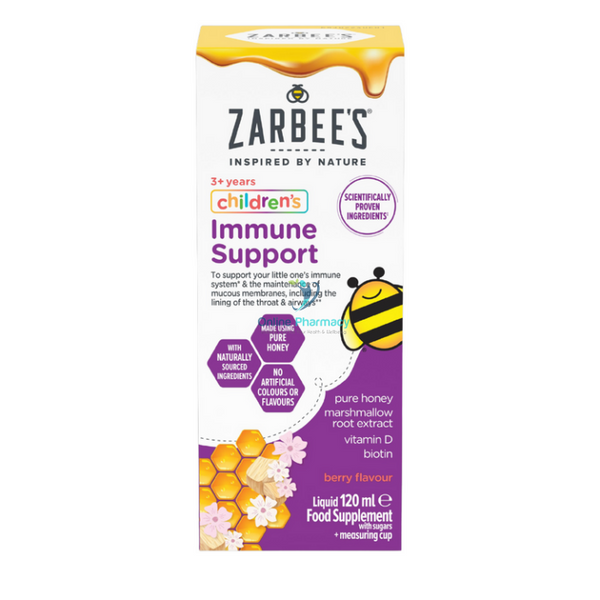 Zarbees Childrens Immune Support Liquid 120Ml Support Vitamin