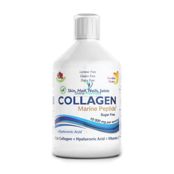 Swedish Nutra Collagen Marine Peptide Sugar Free 10000mg Liquid - 500ml - OnlinePharmacy
